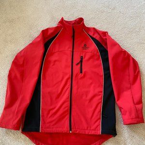 Aero Tech Men's USA Softshell Cycling Jacket - Quality Cold Weather Biking Coat